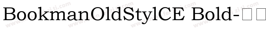 BookmanOldStylCE Bold字体转换